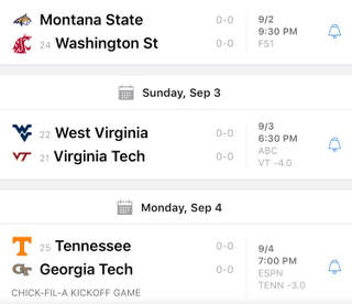 Illustration for article titled Saturday College Football Thread